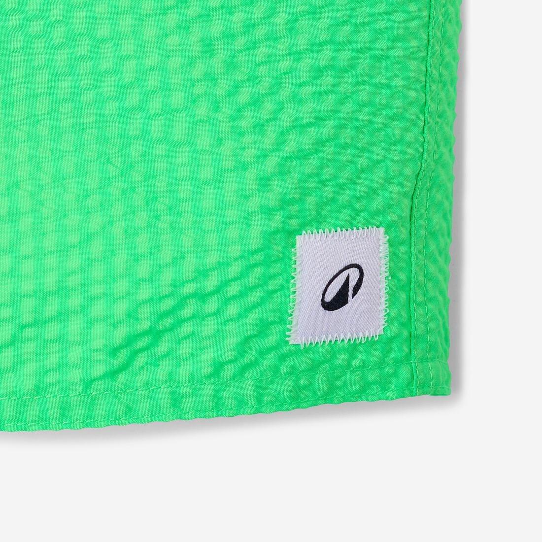 Kids Surfing Swim Shorts - 100 Textured, Green, No Color, large image number 3