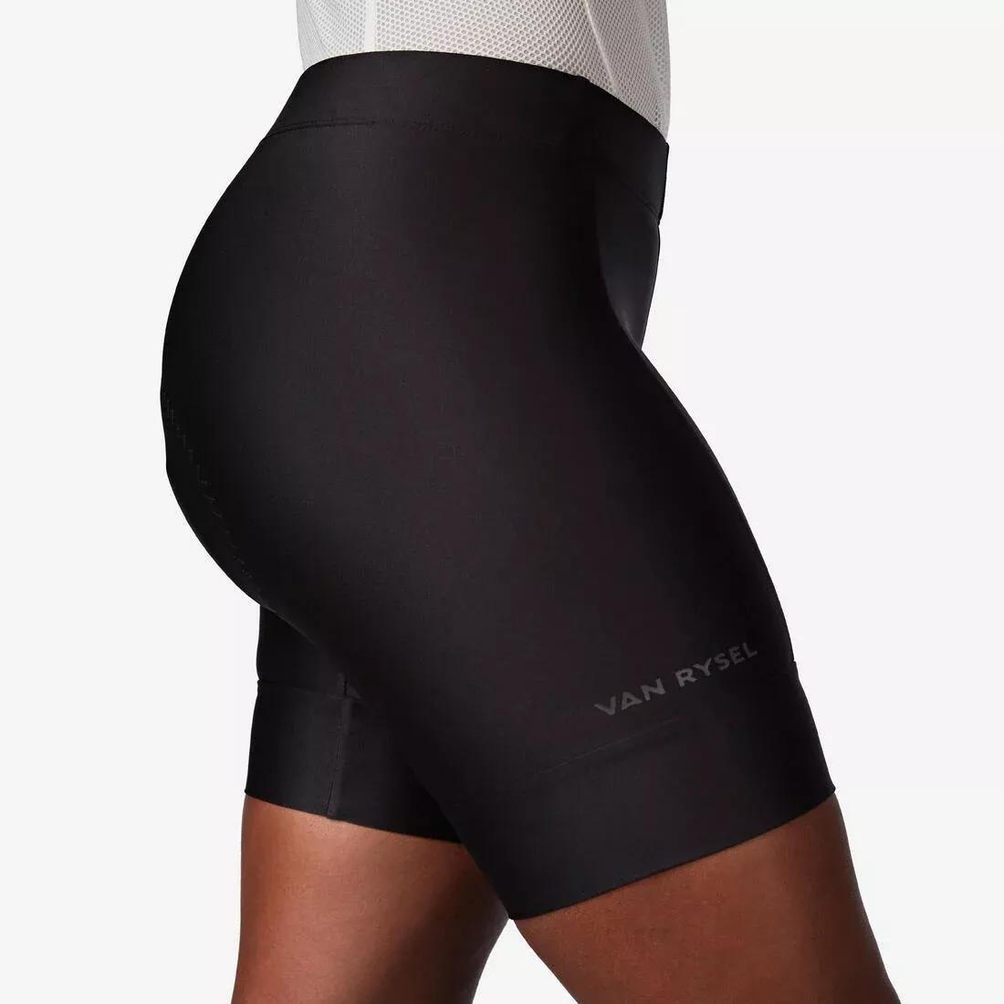 Women Road Cycling Bibless Shorts Essential, Black, No Color, medium