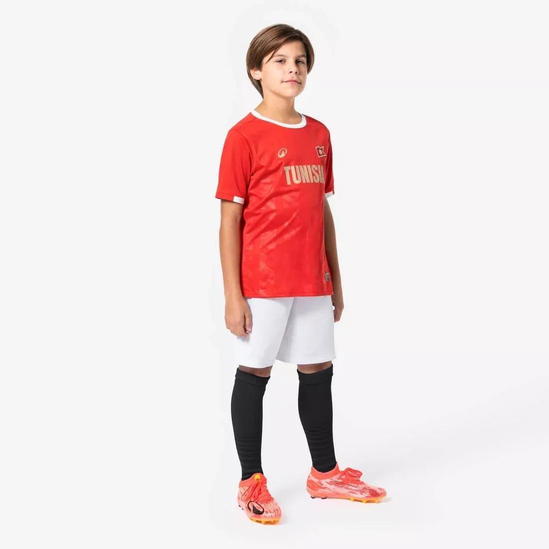 Kids Football Supporter Shirt - Tunisia 2026, Red, No Color, large image number 2