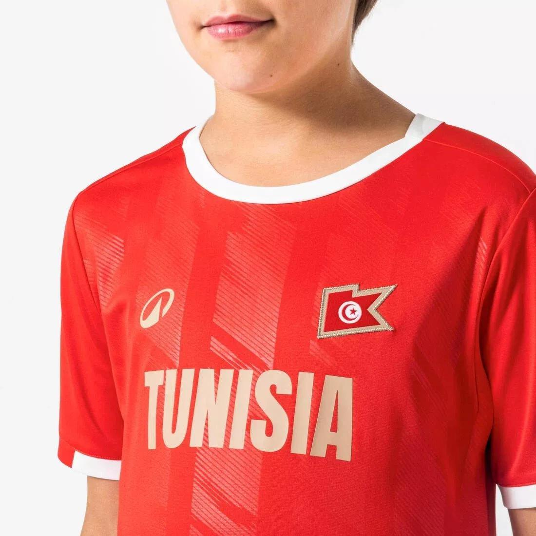 Kids Football Supporter Shirt - Tunisia 2026, Red, No Color, large image number 4