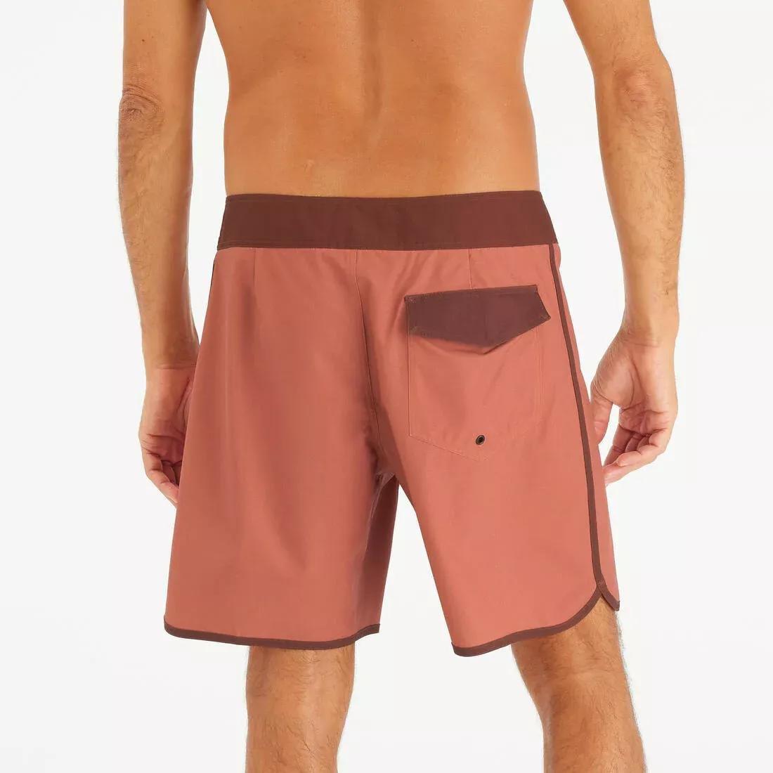 Men Surfing Boardshorts Mid-Length Surf Shorts 18&rdquo; - 500 Marin, Grey, No Color, large image number 5