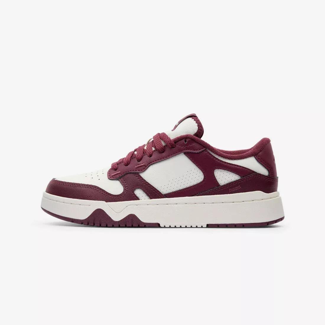 Women CJ80 Leather Trainers, Burgundy, No Color, large image number 1