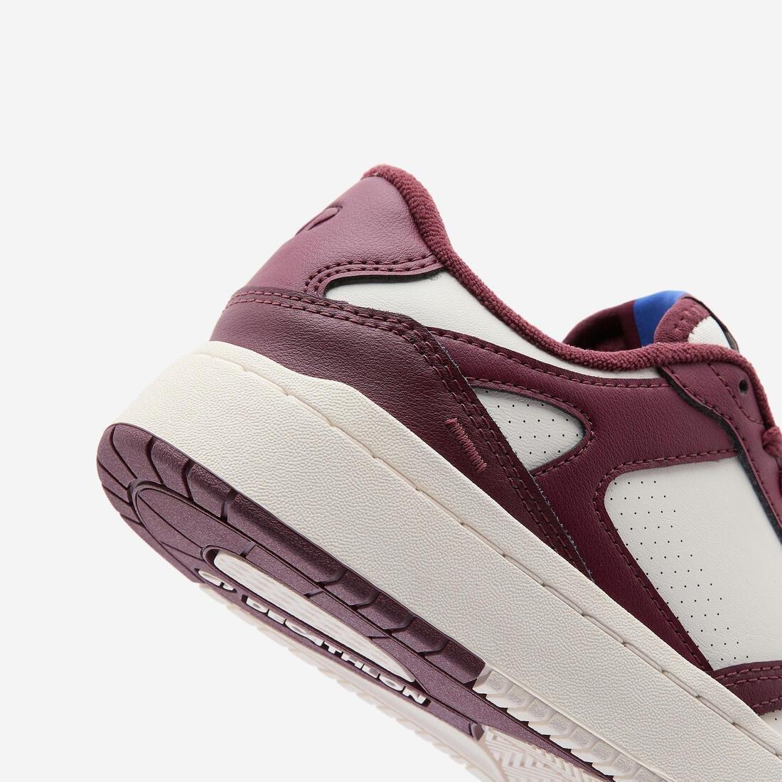 Women CJ80 Leather Trainers, Burgundy, No Color, large image number 4