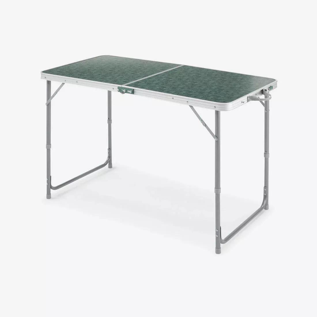 Folding Camping Table - 4 To 6 People, Black, No Color, large image number 0