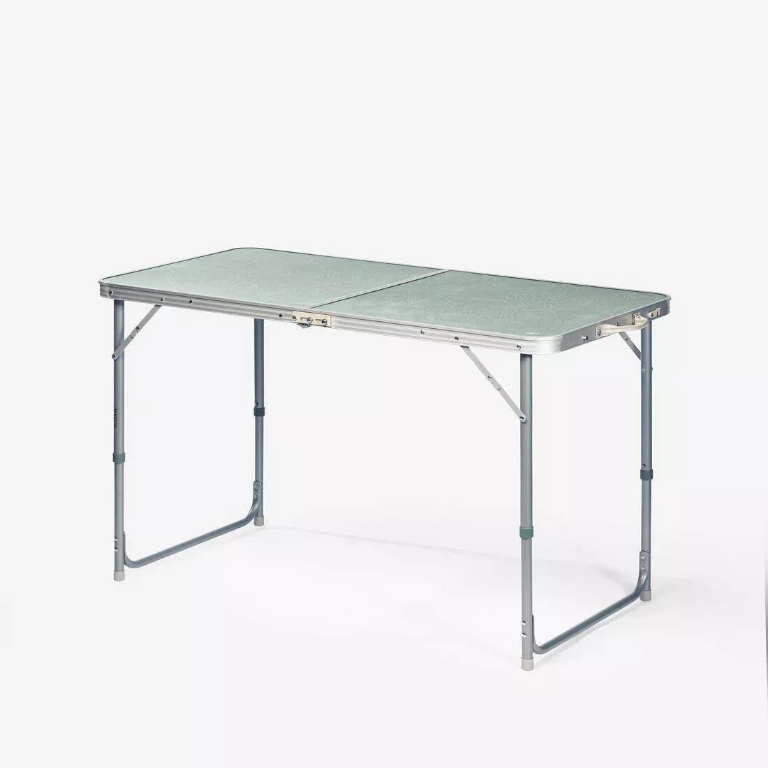 Folding Camping Table - 4 To 6 People, Black, No Color, large image number 1