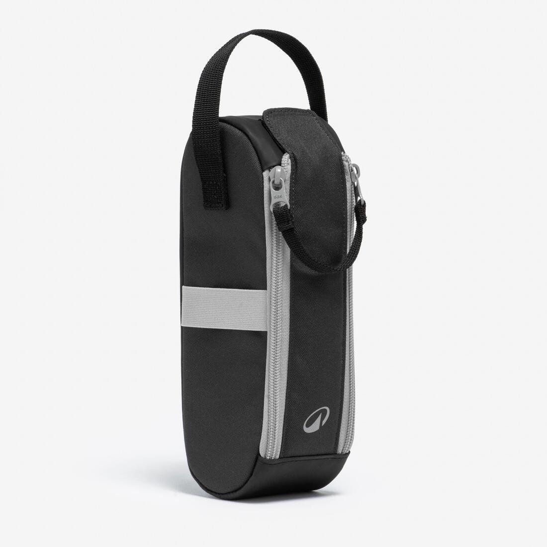 Semi-Rigid Bag For 3 Black Petanque Boules, Black, No Color, large image number 0
