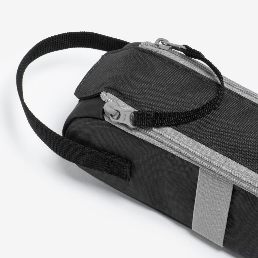 Semi-Rigid Bag For 3 Black Petanque Boules, Black, No Color, medium
