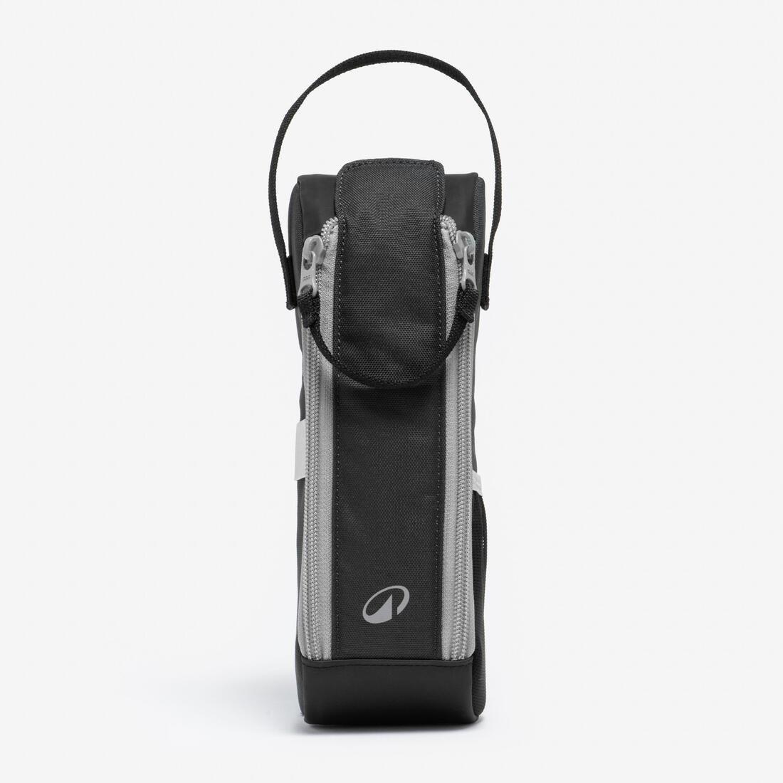 Semi-Rigid Bag For 3 Black Petanque Boules, Black, No Color, medium