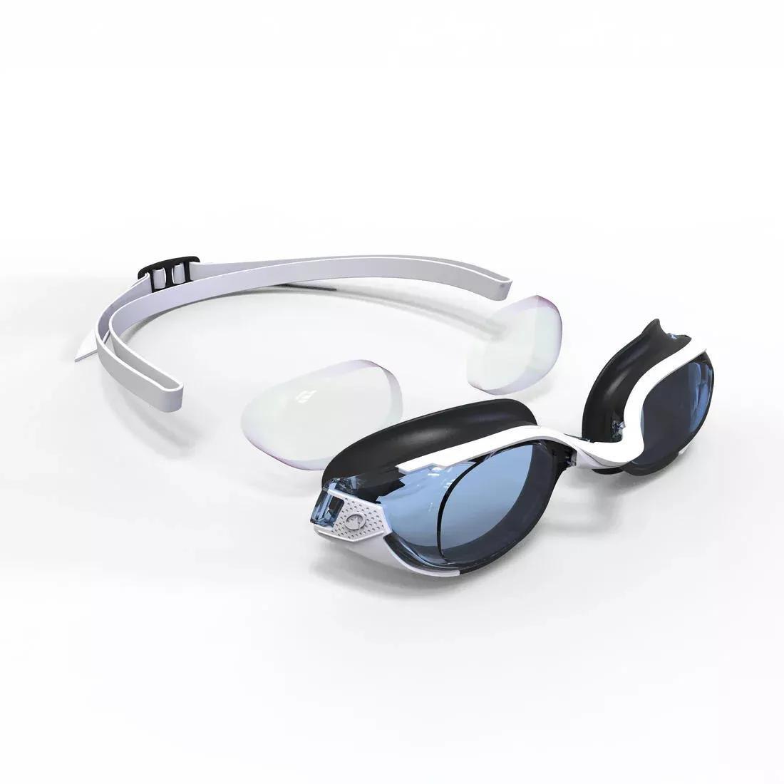 Swimming goggles One Size Fits All - Bfit white tinted - New anti-fog, White, No Color, medium