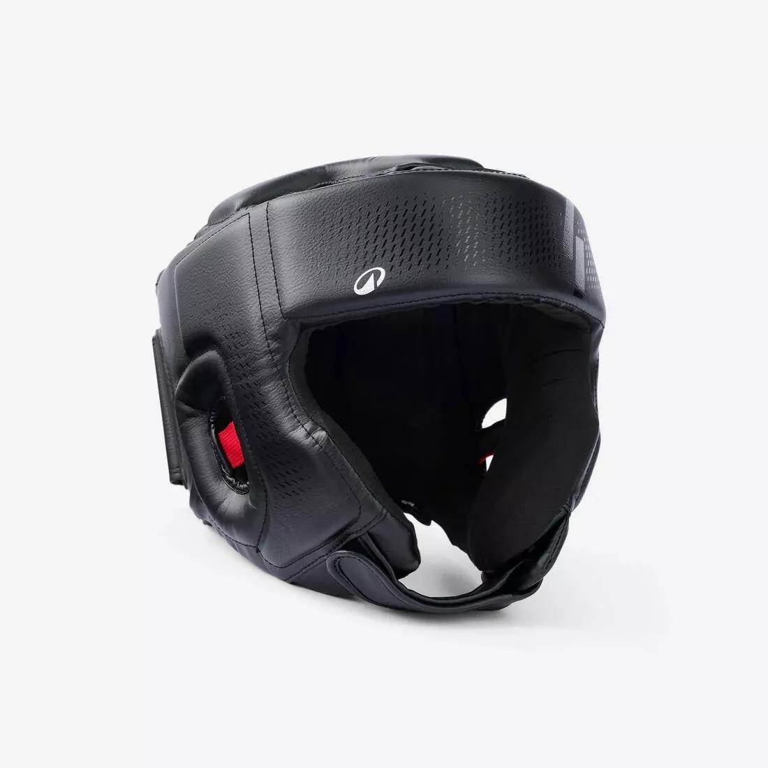 Adults Boxing Open Face Headguard 900, Beige, No Color, medium