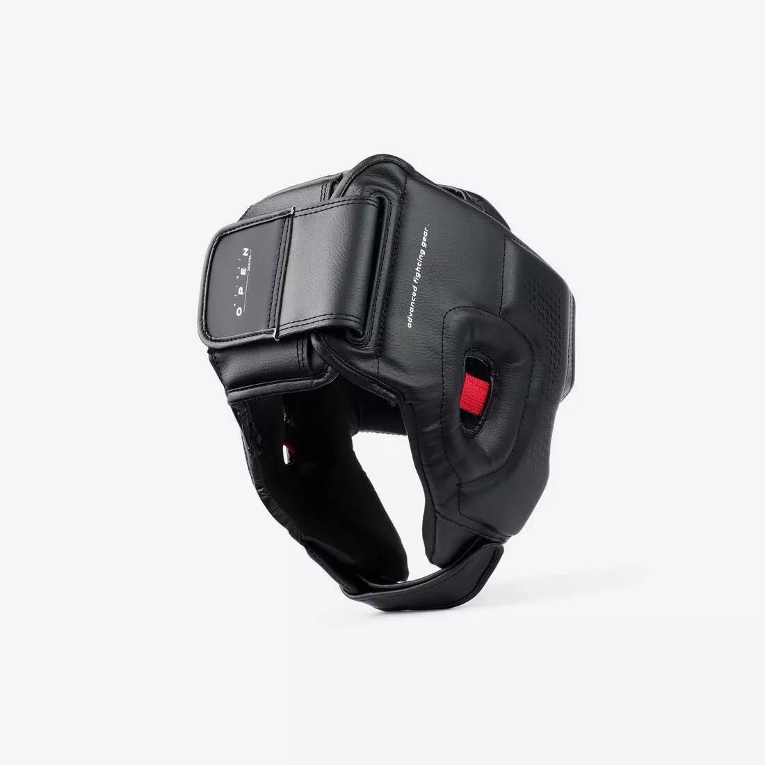 Adults Boxing Open Face Headguard 900, Black, No Color, large image number 3
