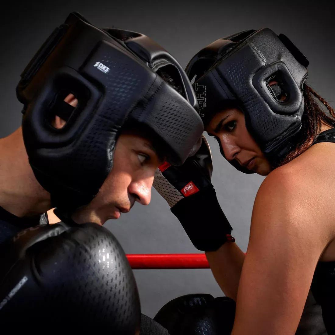 Adults Boxing Open Face Headguard 900, Black, No Color, large image number 9