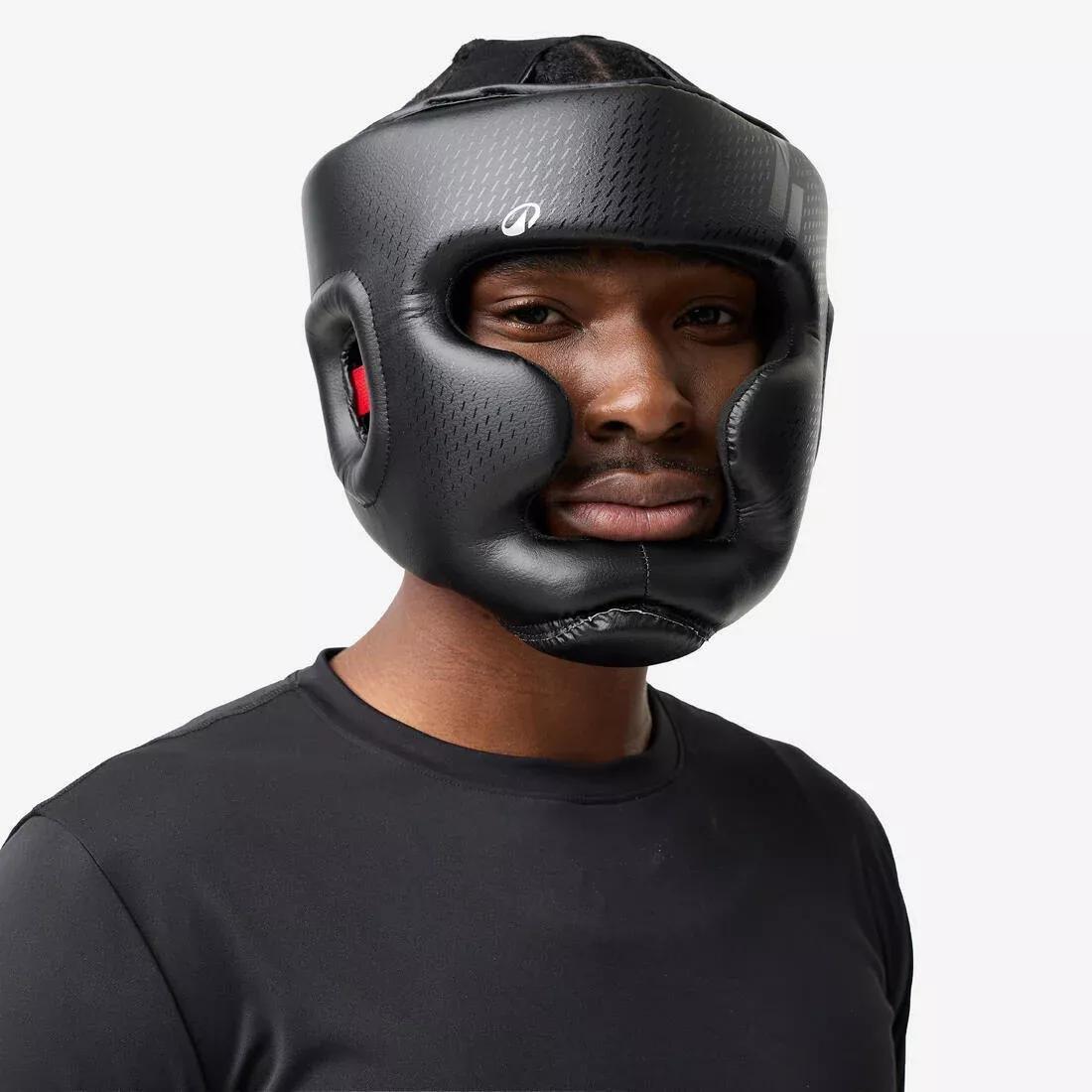 Adults Full-Face Headguard, Beige, No Color, medium