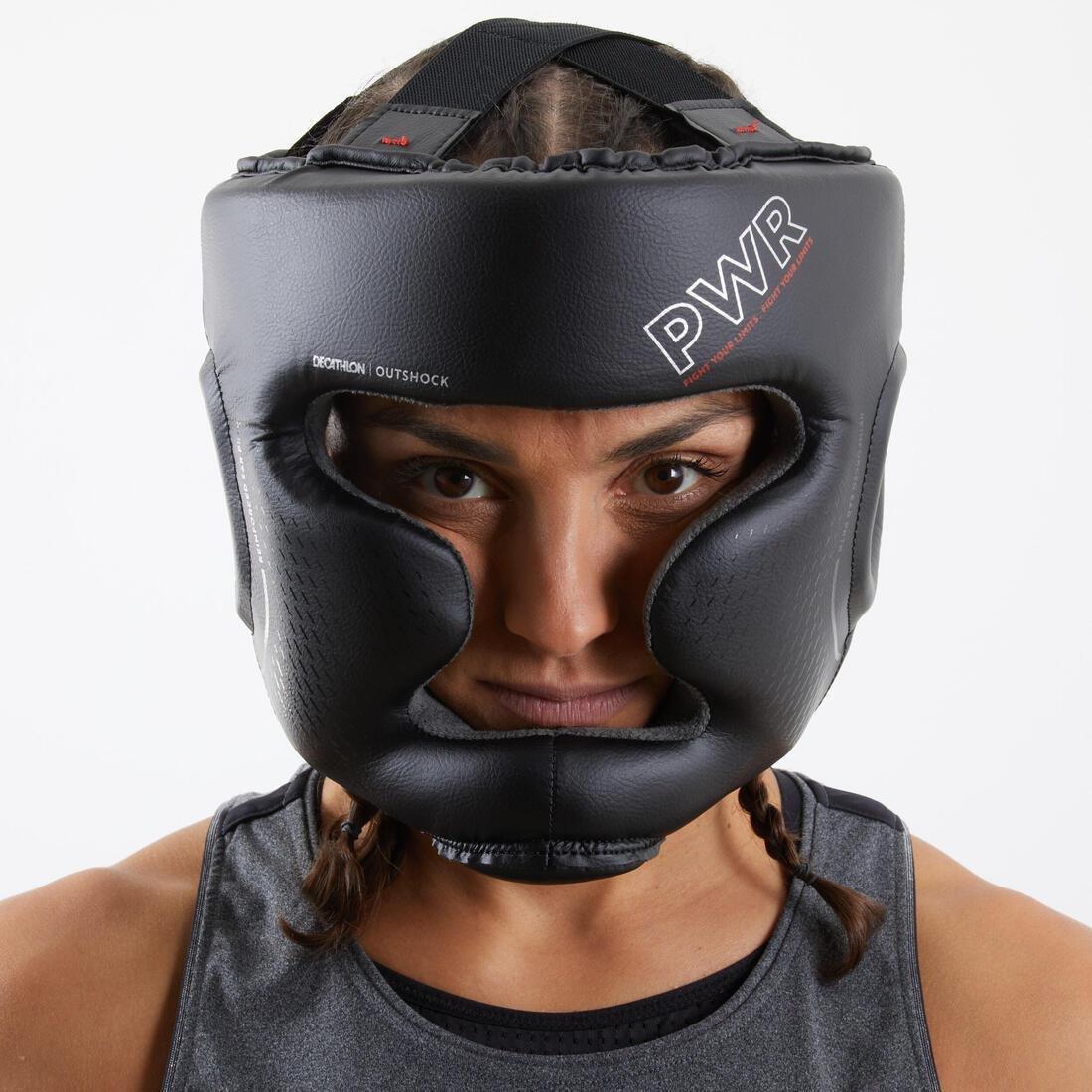 Adults Full-Face Headguard, Beige, No Color, large image number 7