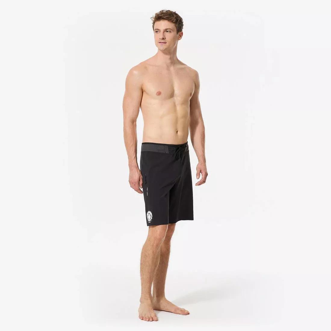 Men Surfing Boardshorts Long Swim Shorts 20in - 900 Super Dude, Multicolour, No Color, large image number 2