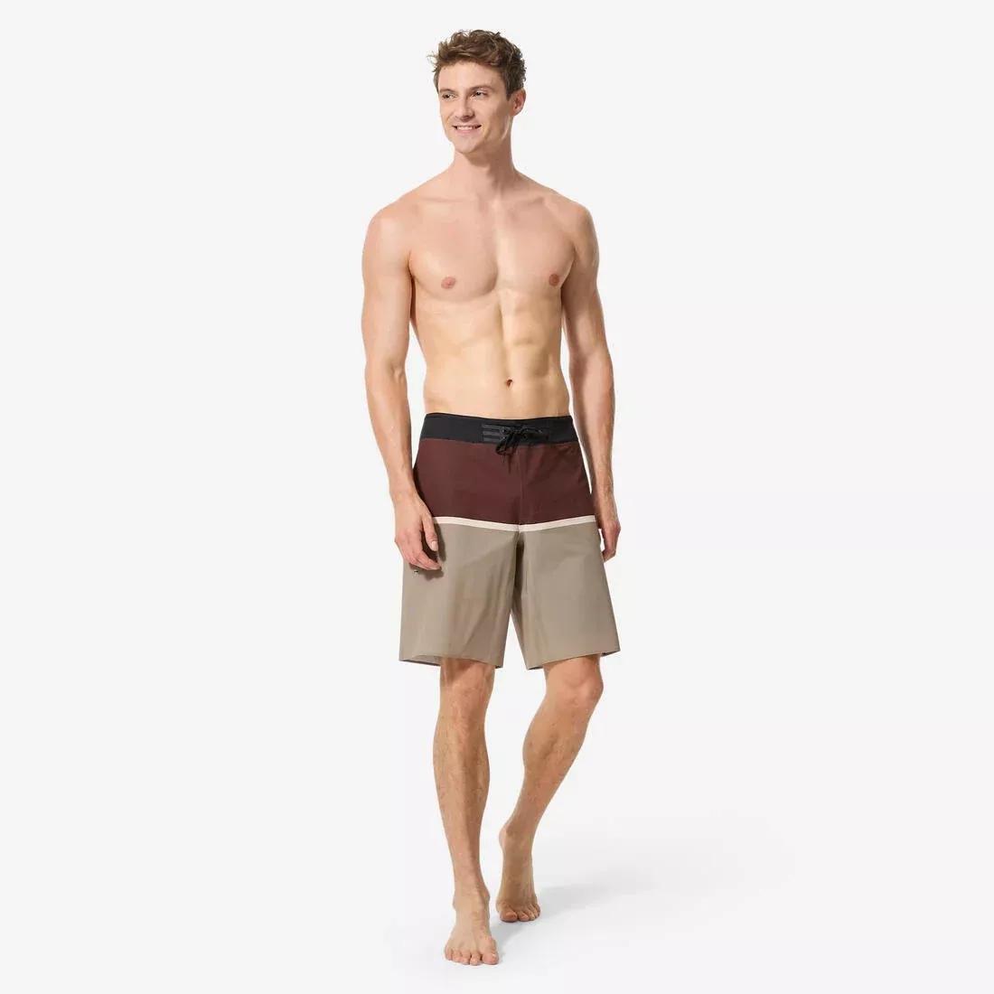 Men Surfing Boardshorts Long Swim Shorts 20in - 900 Super Dude, Multicolour, No Color, large image number 3