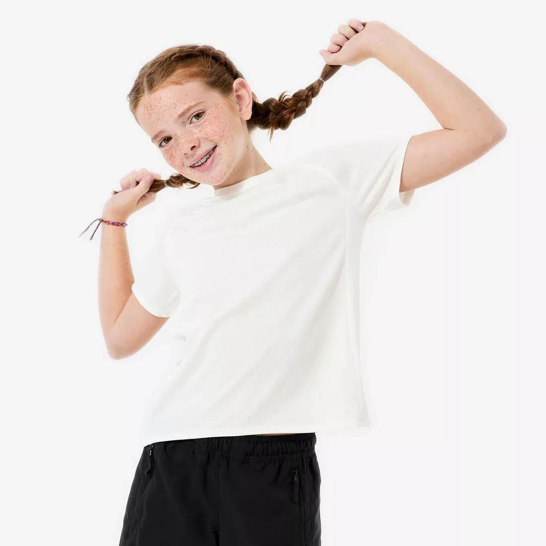 Kids Unisex Plain Synthetic T-Shirt, Black, No Color, large image number 8