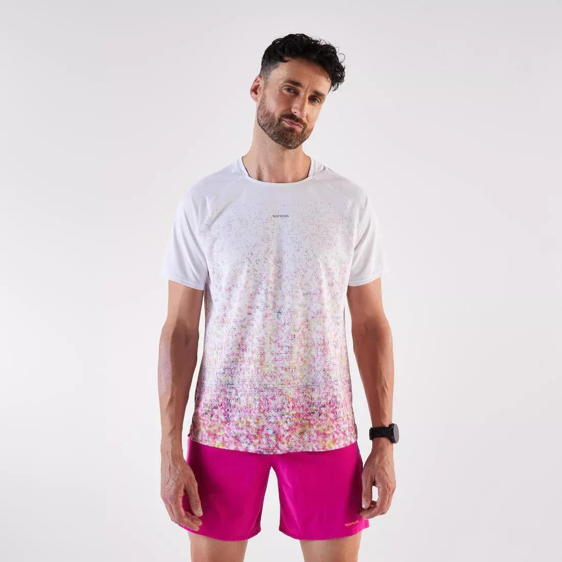 Men Trail Running T-Shirt - Kiprun Run 500, Blue, No Color, large image number 1