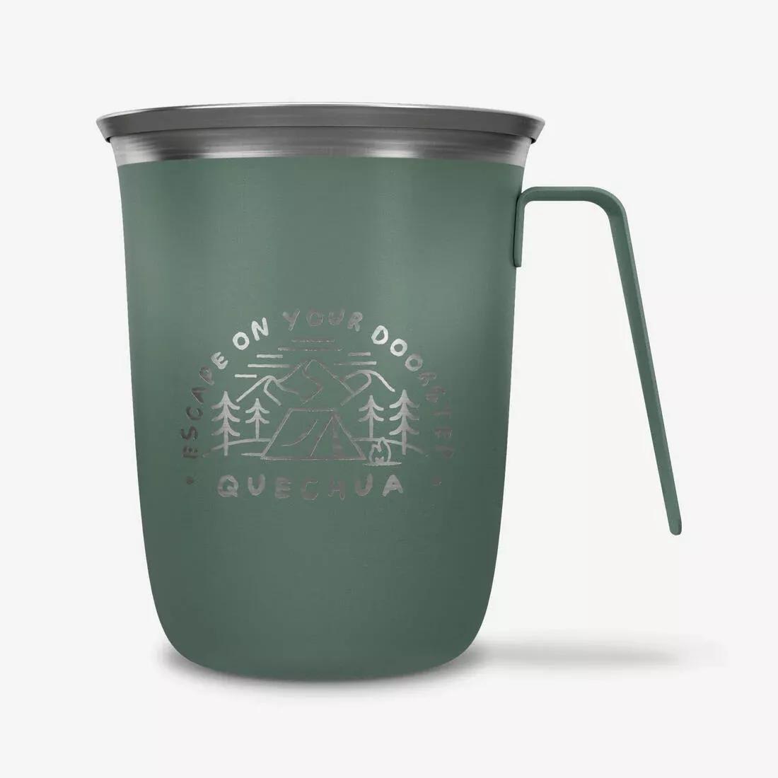 0.5L Stainless Steel Camping Cup, Black, No Color, large image number 0