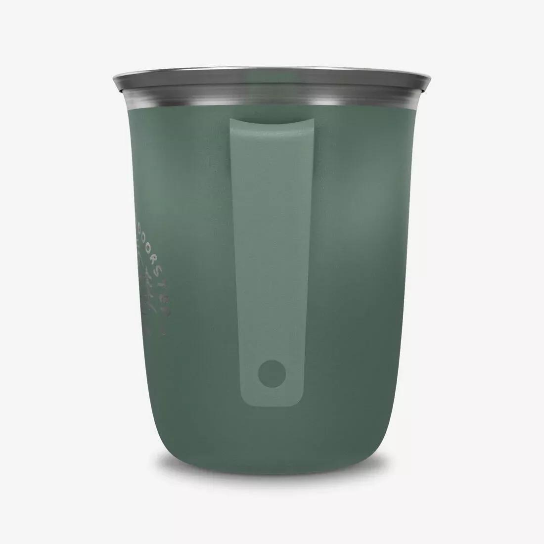 0.5L Stainless Steel Camping Cup, Black, No Color, large image number 6