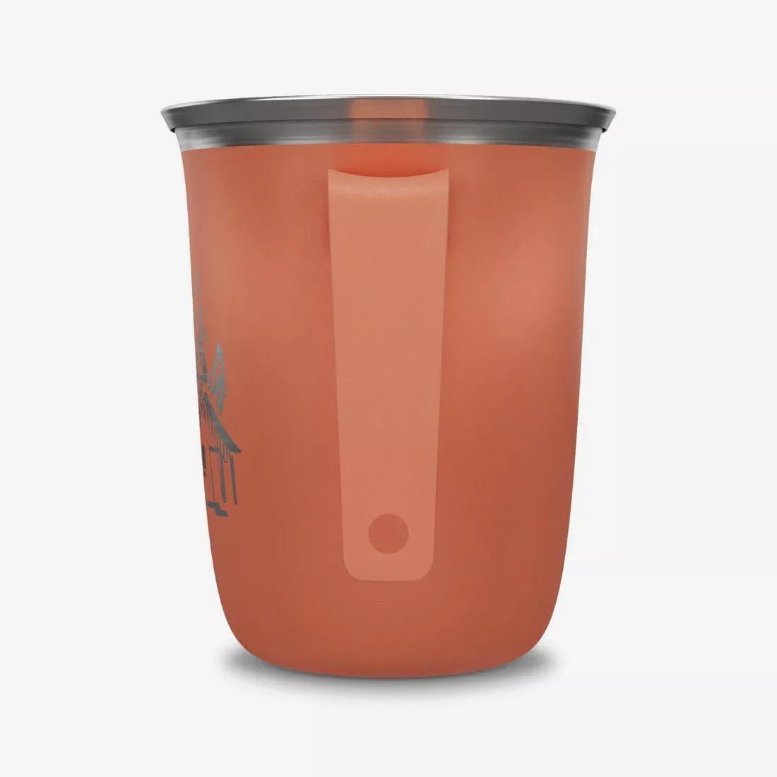 0.5L Stainless Steel Camping Cup, Black, No Color, large image number 7