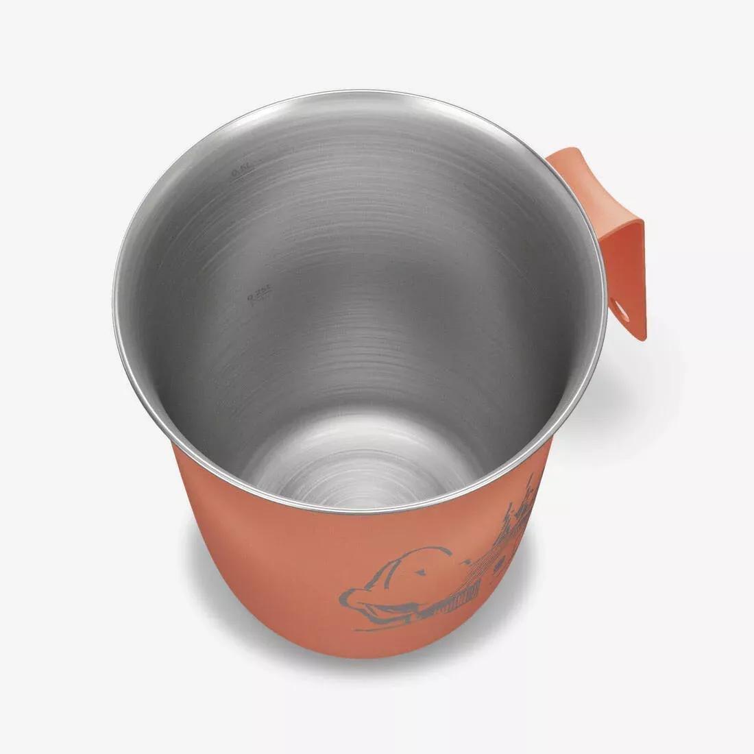 0.5L Stainless Steel Camping Cup, Black, No Color, large image number 8
