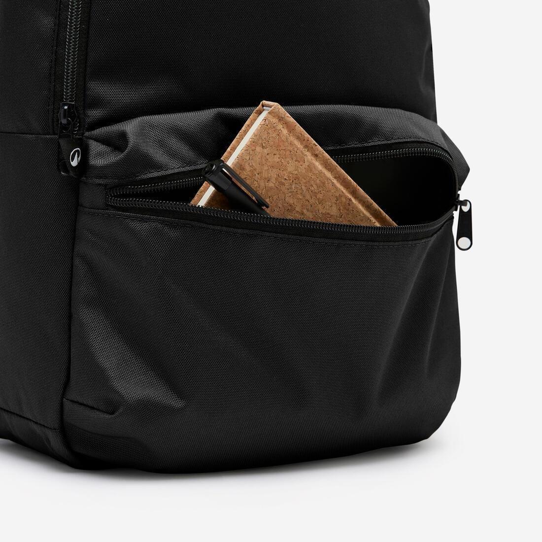 15L commuting backpack 4 pockets, Black, No Color, large image number 4