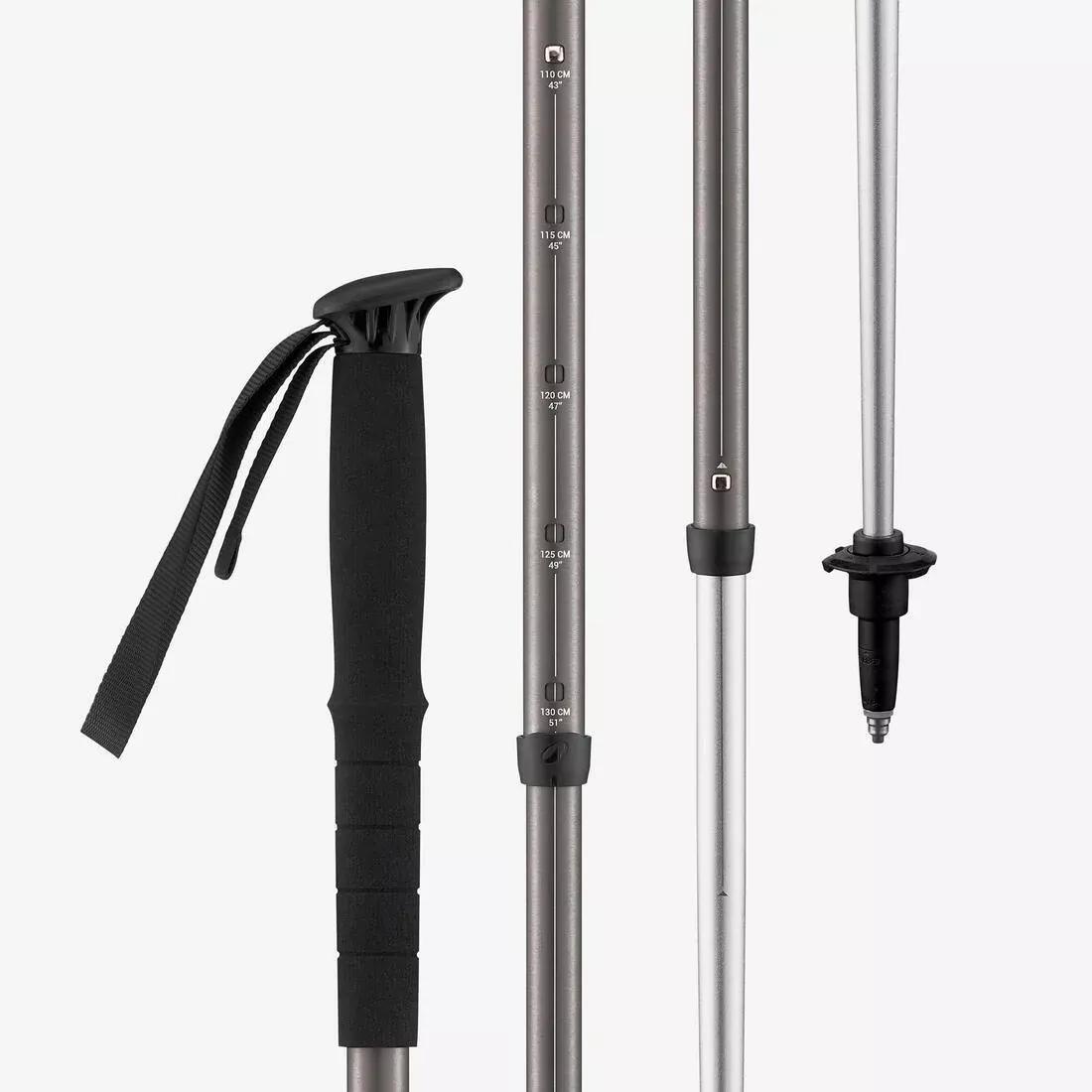 Comfortable Hiking Pole - MH100 Comfort, Grey, No Color, medium
