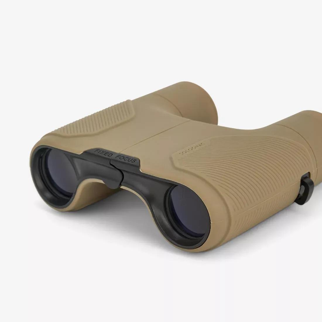 8X25 Focus-Free Binoculars, Beige, No Color, medium