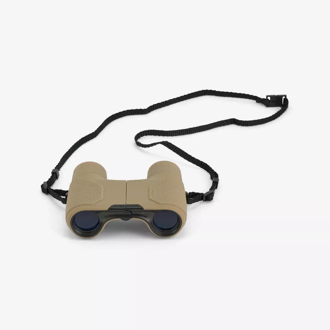 8X25 Focus-Free Binoculars, Beige, No Color, large image number 4
