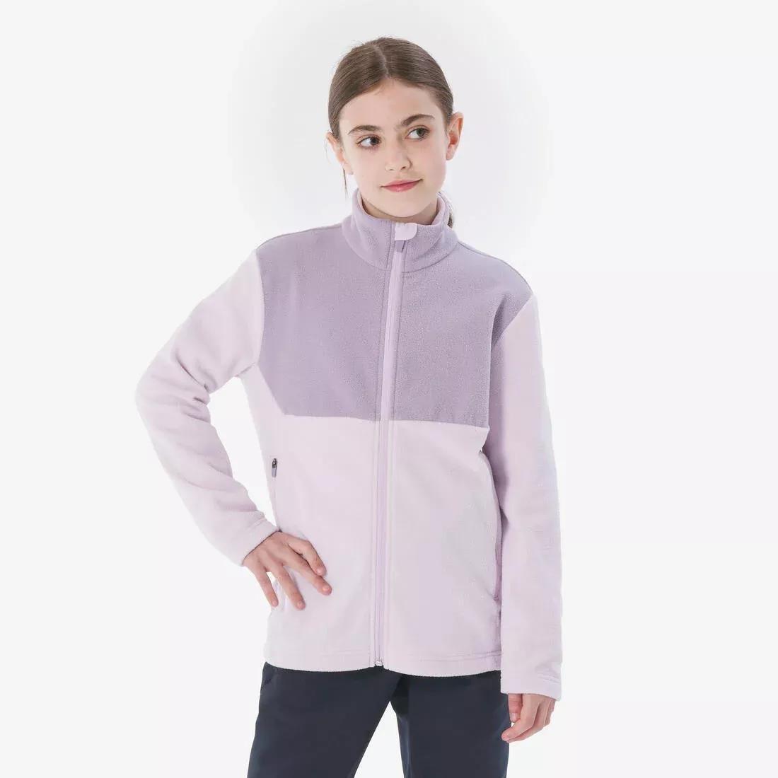 QUECHUA--FLEECE MH500 ZIP TW P URPLE, No Color, large image number 1