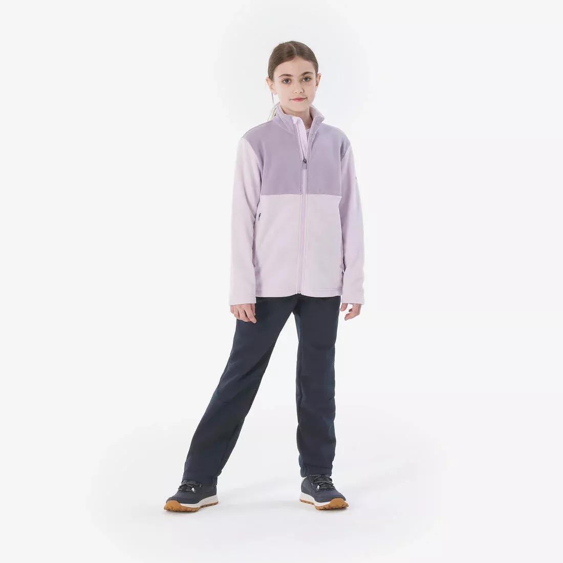 QUECHUA--FLEECE MH500 ZIP TW P URPLE, No Color, medium