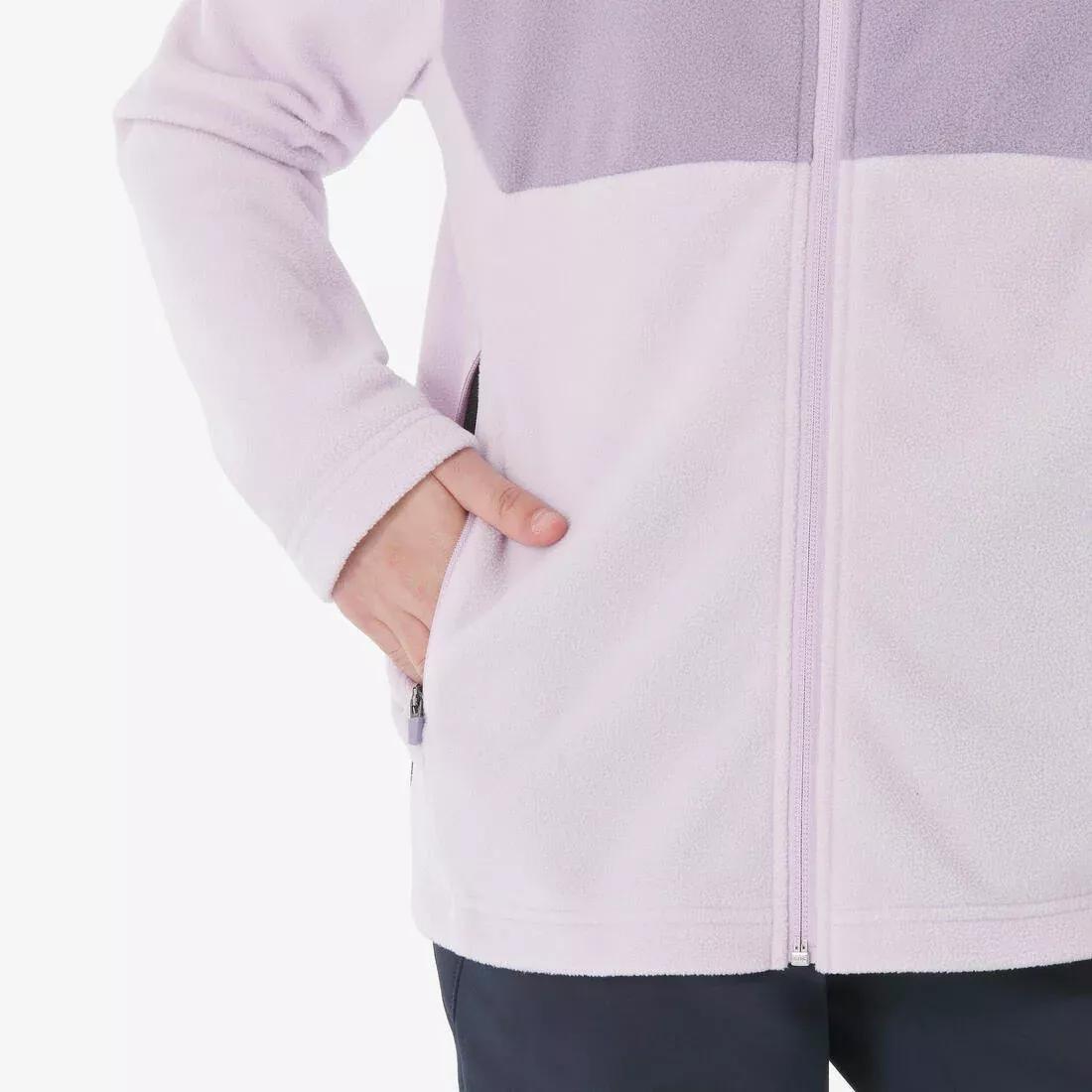 QUECHUA--FLEECE MH500 ZIP TW P URPLE, No Color, large image number 4