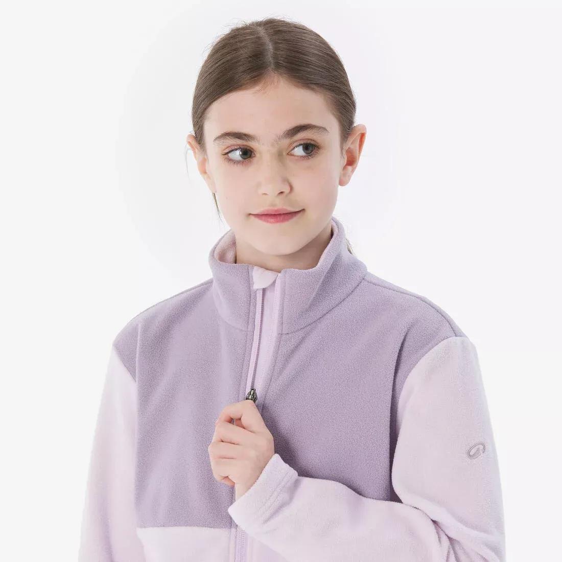 QUECHUA--FLEECE MH500 ZIP TW P URPLE, No Color, large image number 5