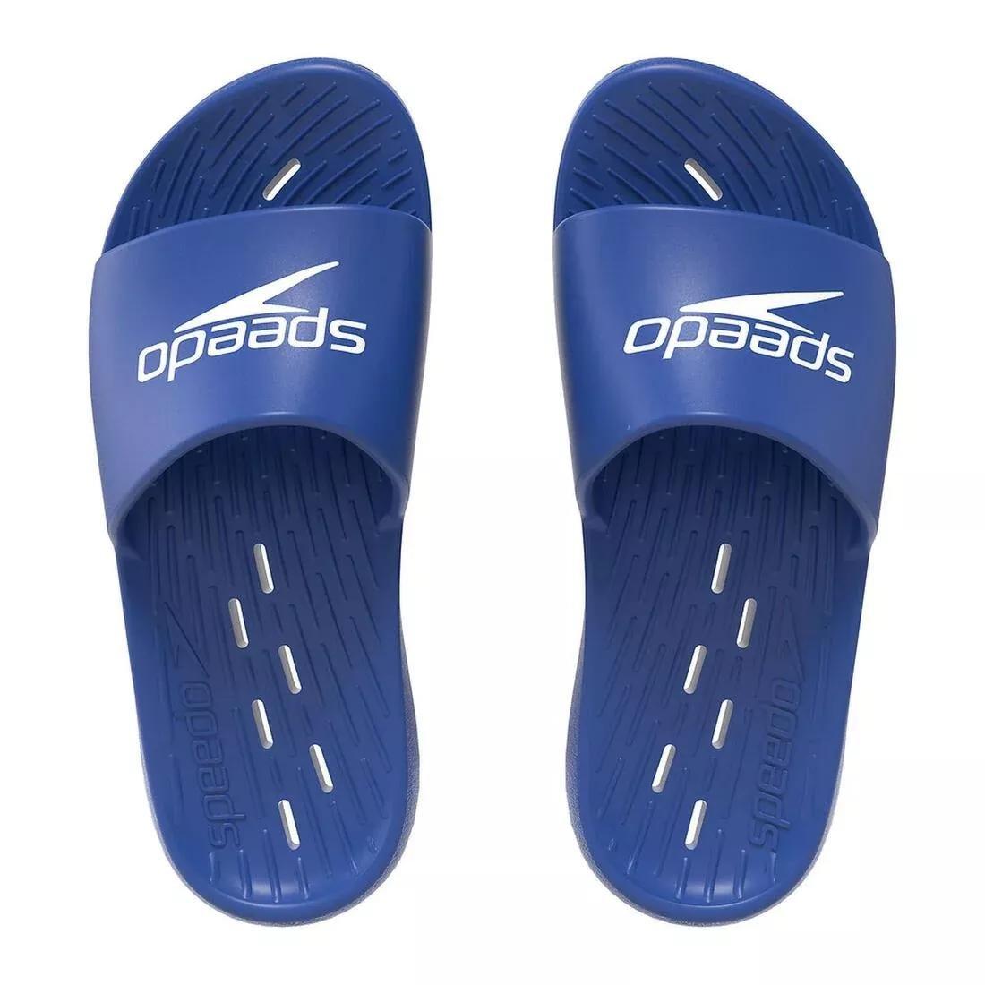 Kids Unisex Slide, Blue, No Color, medium