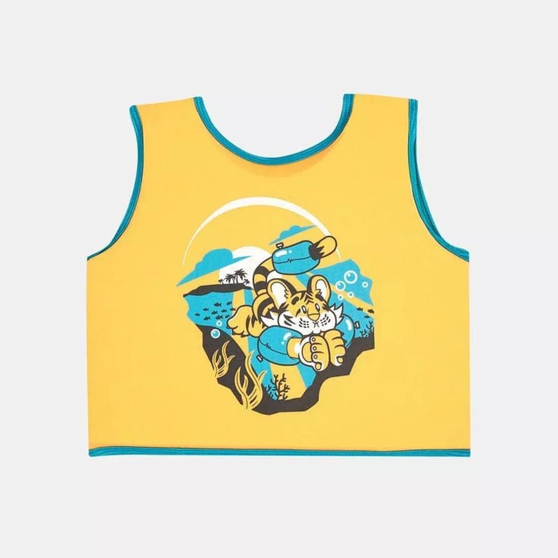 Kids' Learn to Swim Character Printed Float Vest, No Color, large image number 1