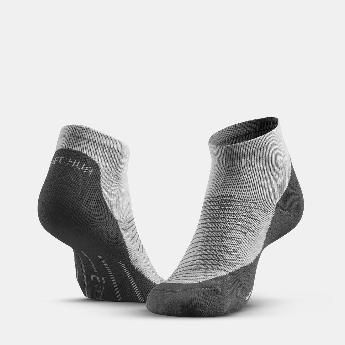 Adult Mid-Height Hiking Socks - 2 Pairs - Hike 100, Yellow, No Color, large image number 6
