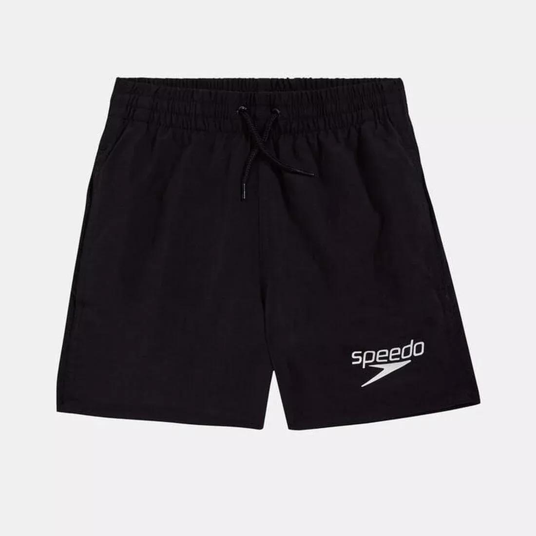 Kids' Essential 13-inch Swimming Shorts, Black, No Color, medium