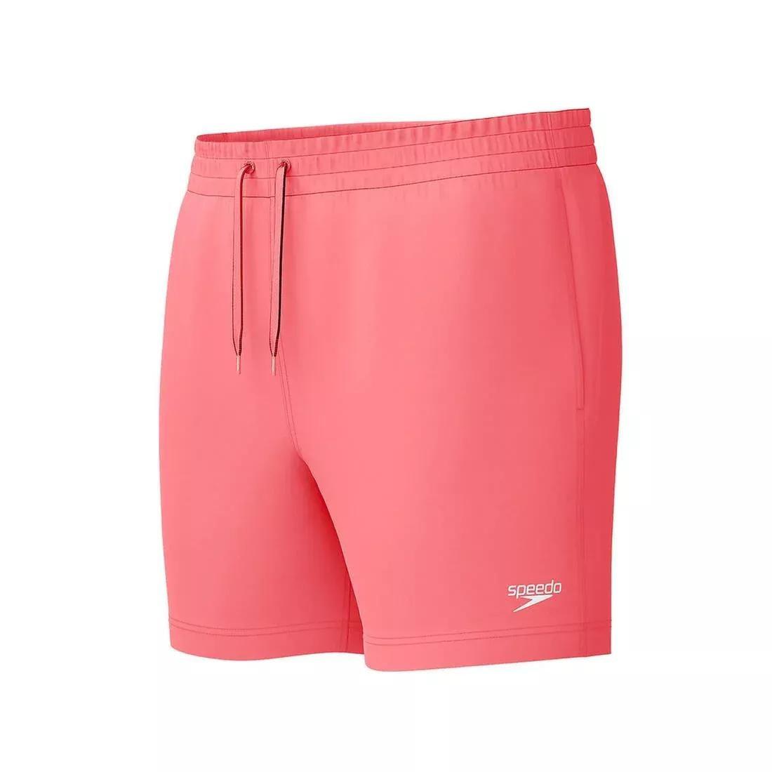 Men's Essential Swimming Shorts, Pink, No Color, large image number 0