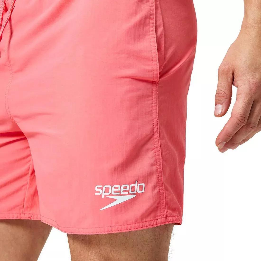 Men's Essential Swimming Shorts, Pink, No Color, medium