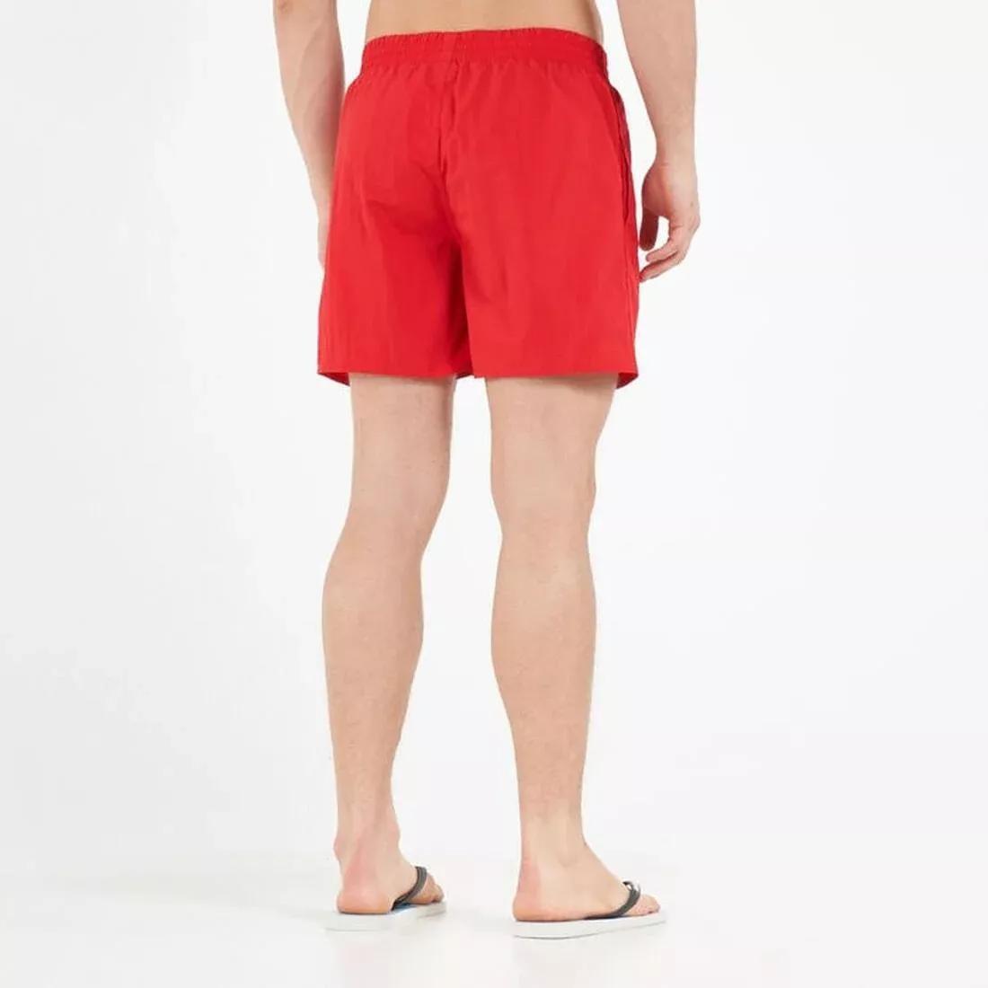 Men's Essentials 16-Inch Swimming Shorts, Red, No Color, medium