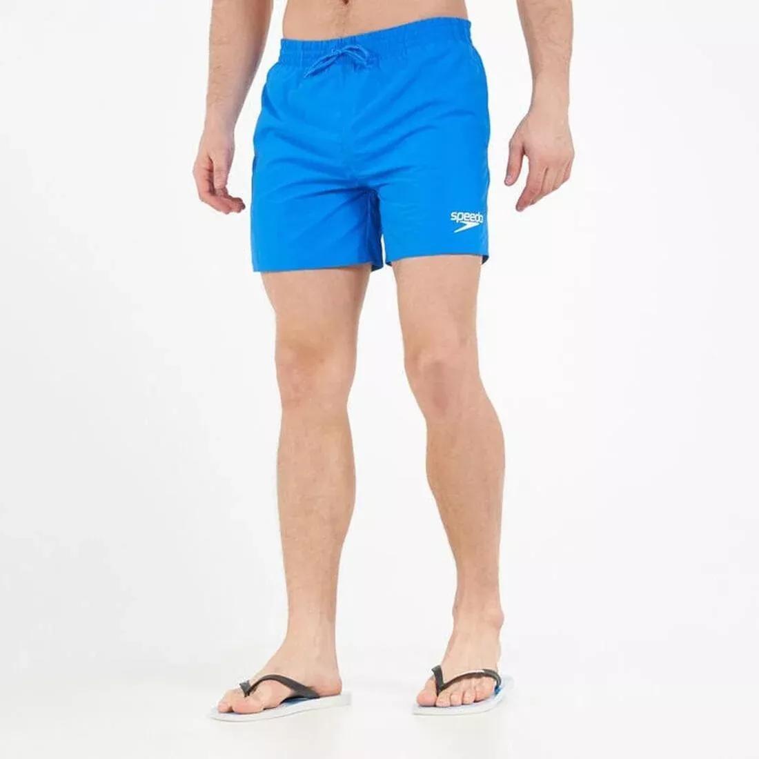 Men's Essentials 16-Inch Swimming Shorts, Blue, No Color, medium