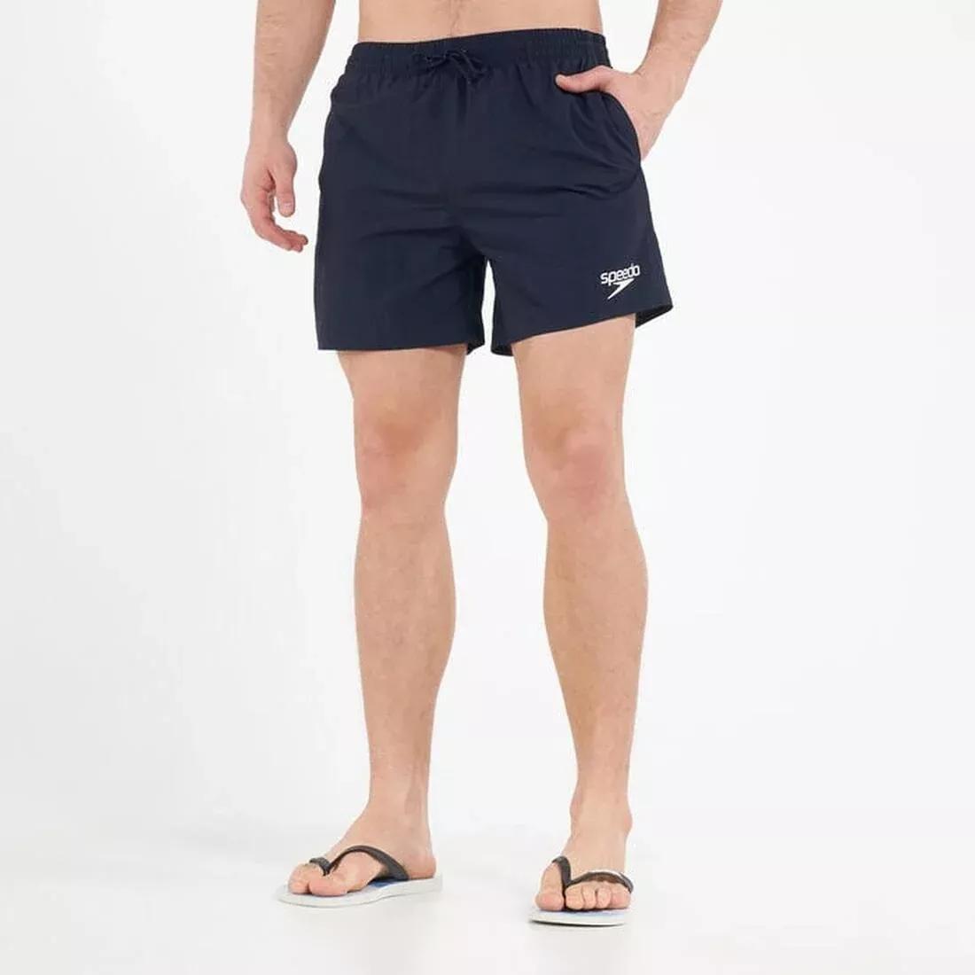 Men's Essentials 16-Inch Swimming Shorts, Black, No Color, medium