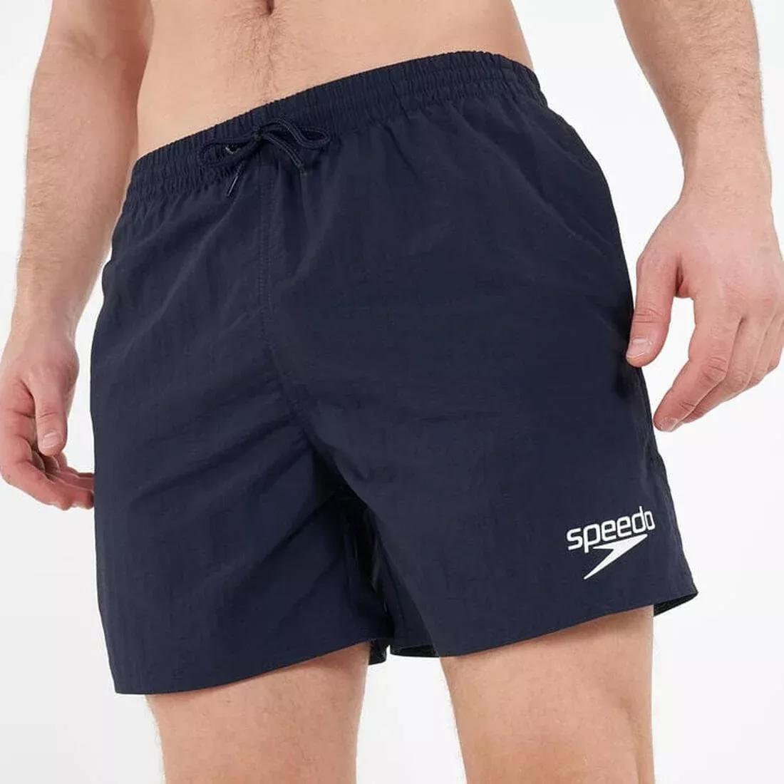 Men's Essentials 16-Inch Swimming Shorts, Black, No Color, large image number 1