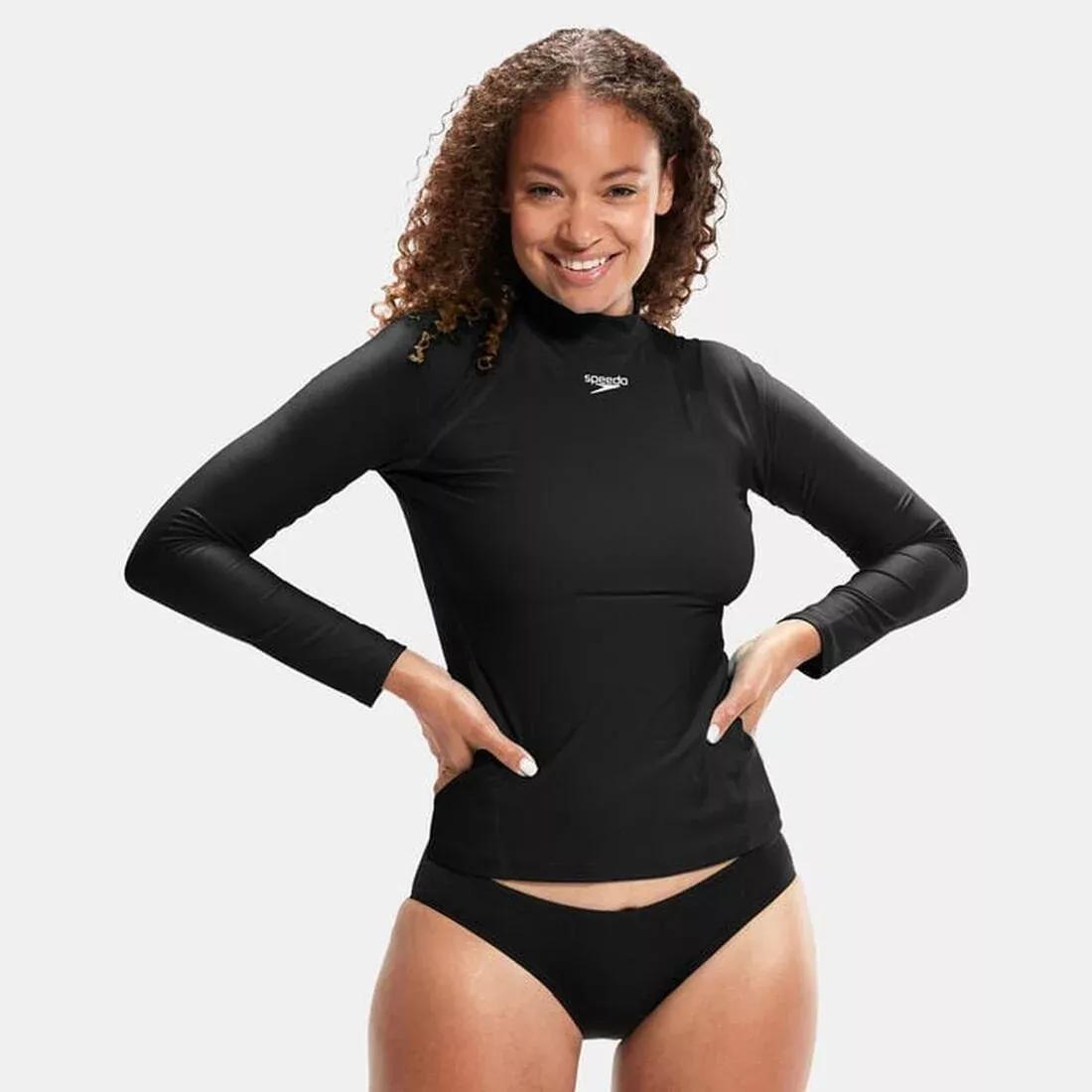 Women's Graphic Rashguard, Black, No Color, medium
