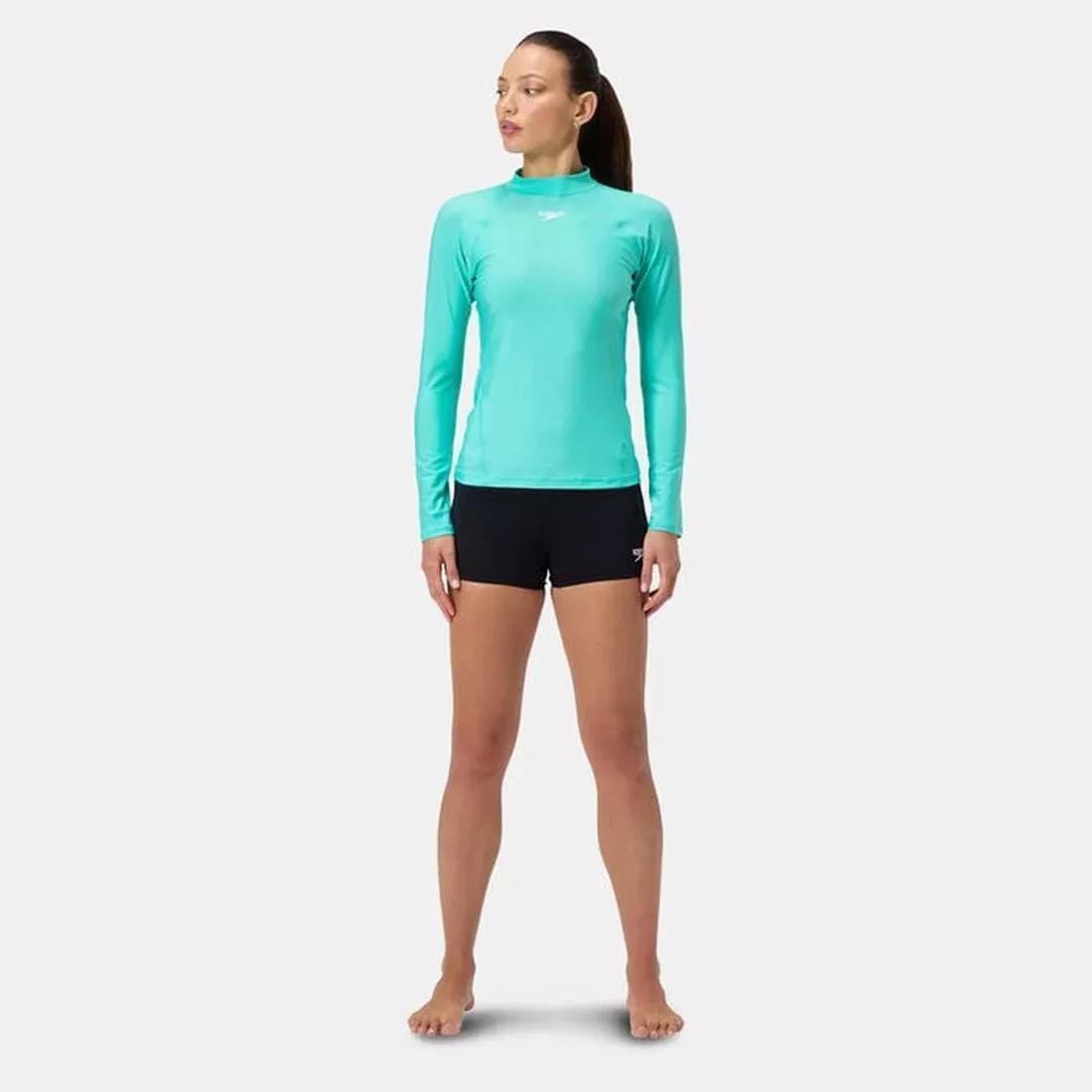 Women's Graphic Rashguard, Torqouise, No Color, large image number 3