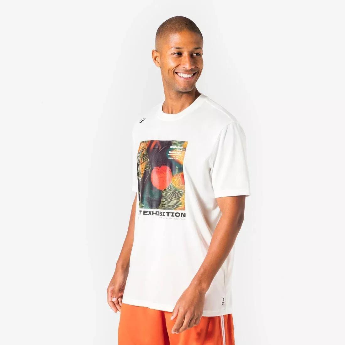 Unisex Basketball T-Shirt / Jersey - TS500, White, No Color, large image number 3