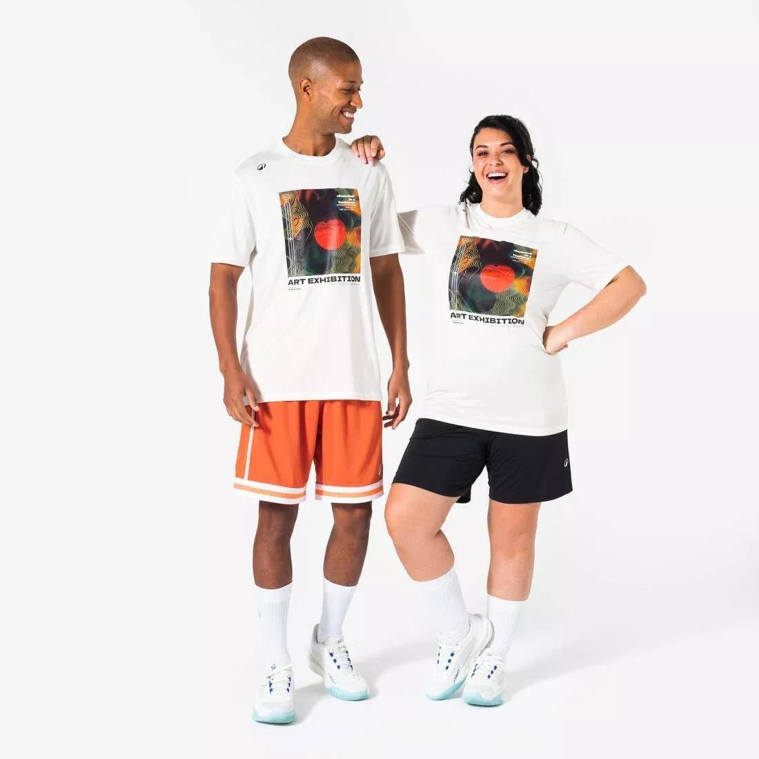 Unisex Basketball T-Shirt / Jersey - TS500, White, No Color, large image number 7