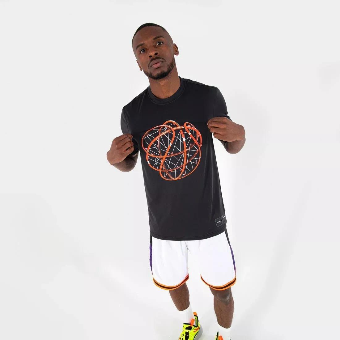 Unisex Basketball T-Shirt / Jersey - TS500, White, No Color, large image number 8