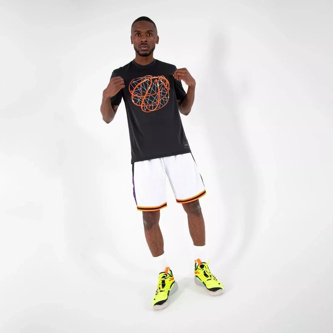 Unisex Basketball T-Shirt / Jersey - TS500, White, No Color, large image number 9